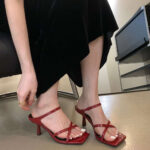 صندل ساده پاشنه دار - کد : (25586)